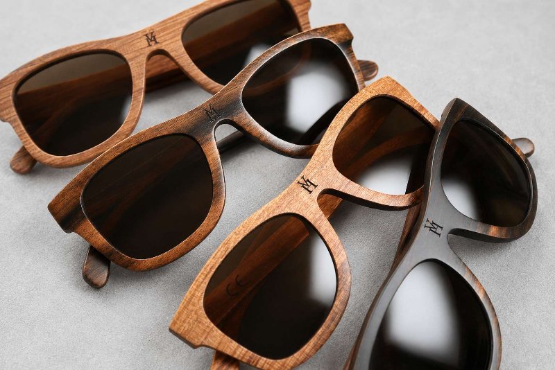 Laser Engraved Wooden Sunglasses Monogram Logo