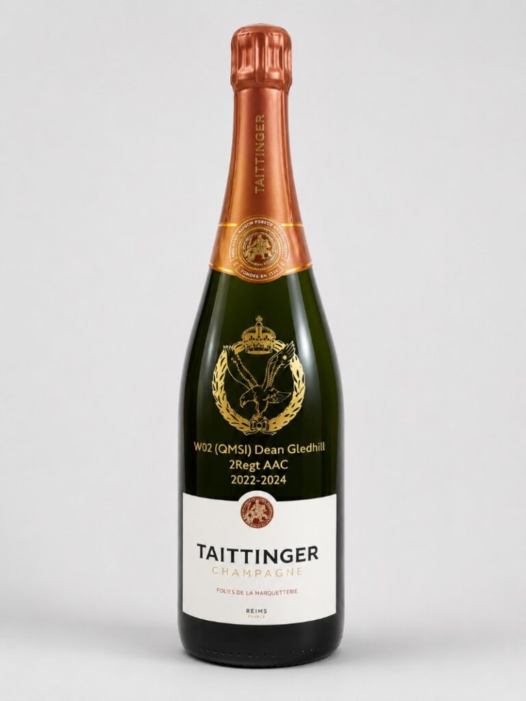 Laser Engraving Champagne Bottle Personalised Luxury Gift