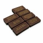 Leather Embossing Gold Foil Product Information Tags Custom Branding Retail Display