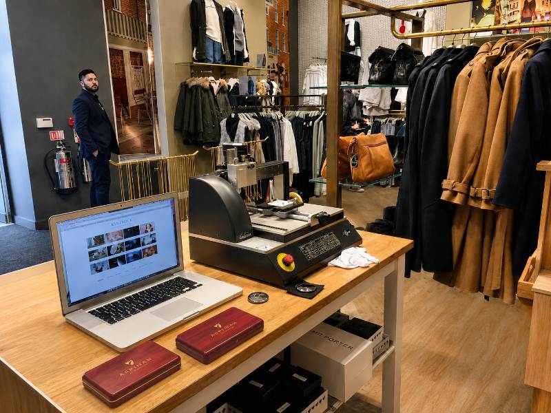 Live Engraving Event Topshop Retail Store