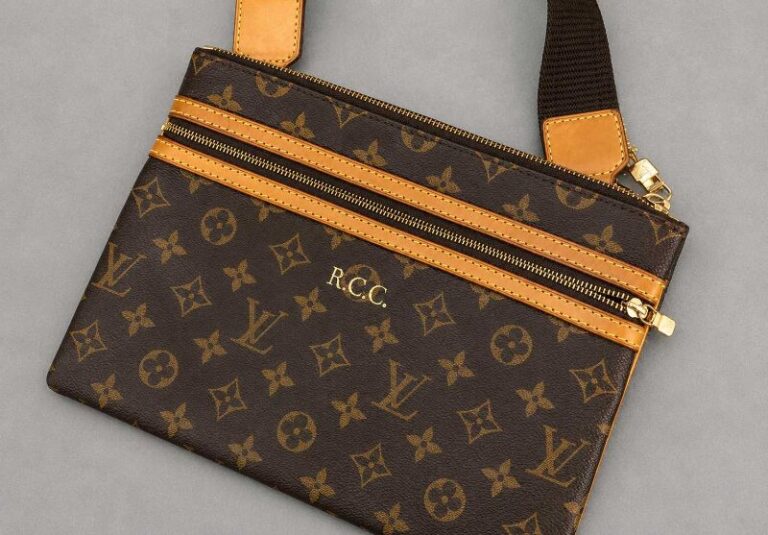 Louis Vuitton Monogram Crossbody Bag Personalized Gold Initials