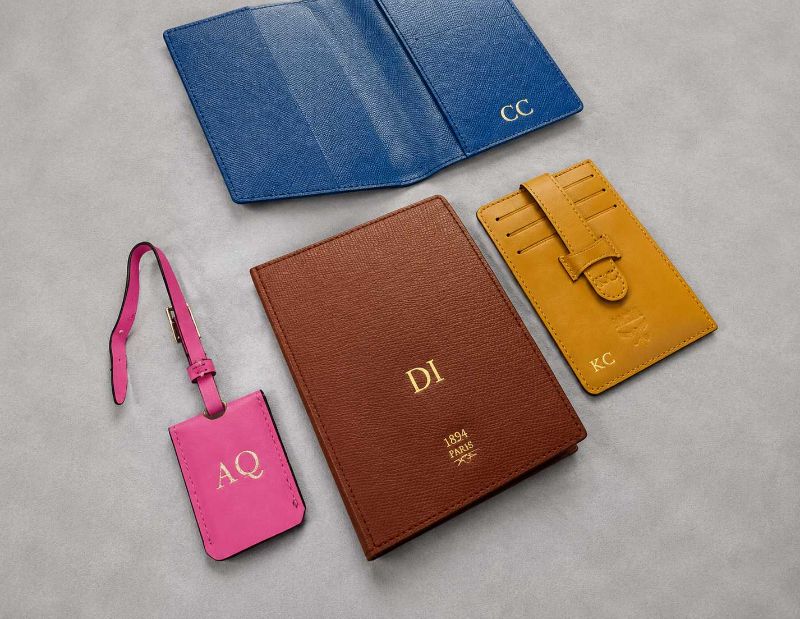 Mcm Personalized Saffiano Leather Travel Accessories Set
