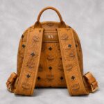 Mcm Stark Backpack Personalized Gold Initials