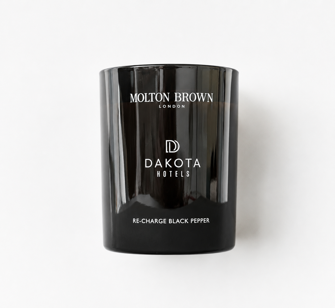 Molton Brown Dakota Hotels Re Glass Engraving Pepper Black Glass Candle