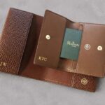 Mulberry Personalized Brown Leather Passport Cover And Wallet