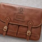 Personalised Laser Engraved Barbour Leather Briefcase
