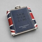 Personalised Laser Engraved Leather Aspinal Hip Flask