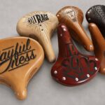 Personalised Laser Engraved Leather Bicycle Saddles