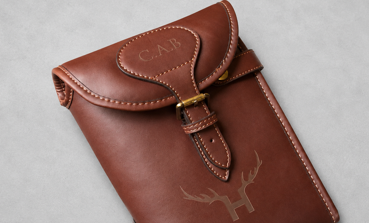 Personalised Laser Engraved Leather Gun Slip