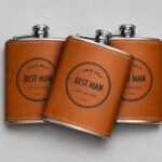 Personalised Laser Engraved Leather Hip Flasks Thumb