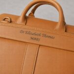 Personalised Laser Engraved Leather Laptop Bag