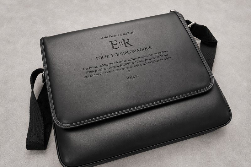 Personalised Laser Engraved Leather Messenger Bag