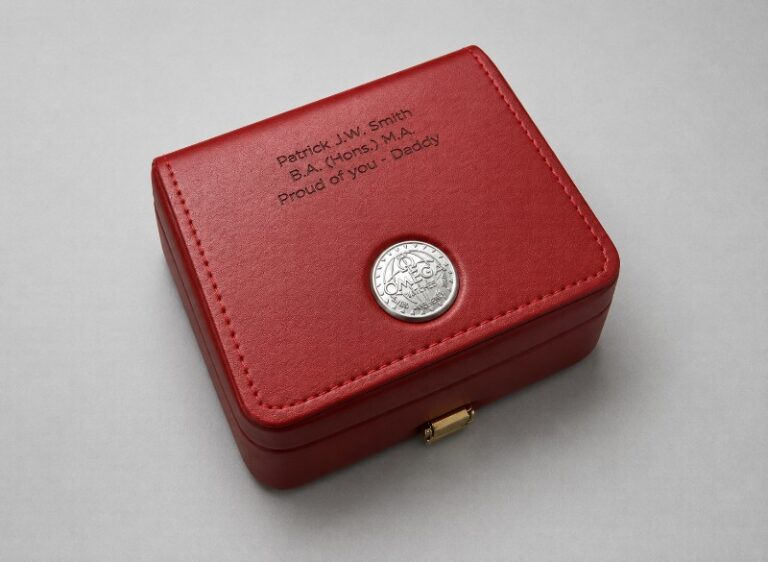 Personalised Laser Engraved Leather Omega Watch Box
