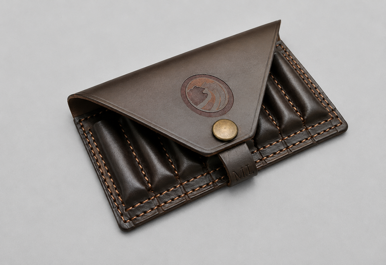 Personalised Laser Engraved Leather Shotgun Cartridge Wallet