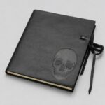 Personalised Laser Engraved Leather Skull Journal
