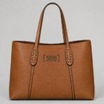 Personalised Laser Engraved Leather Tote Bag