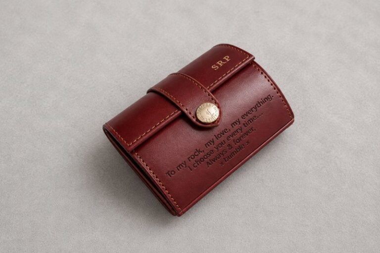 Personalised Laser Engraved Leather Watch Roll