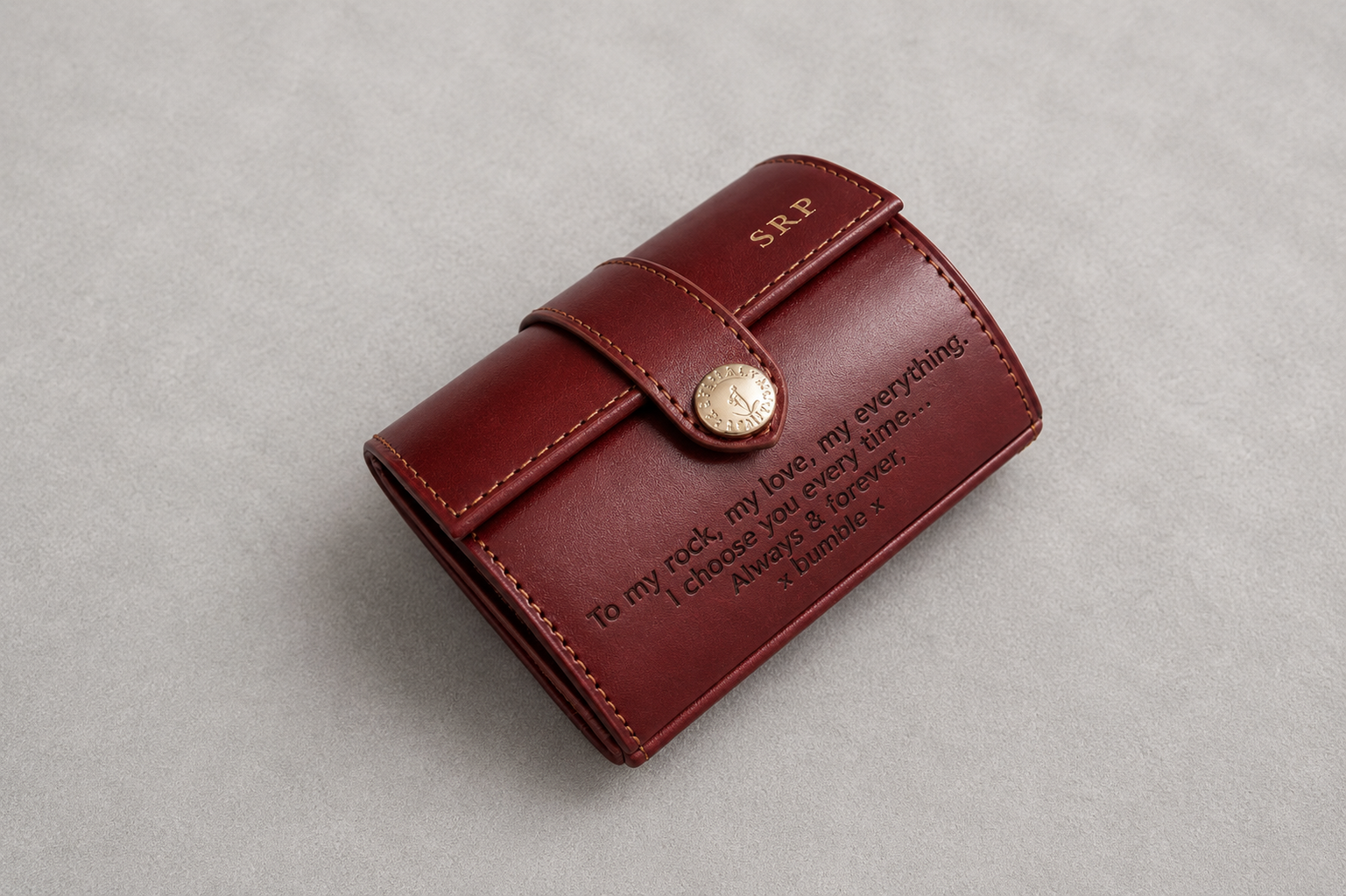 Personalised Laser Engraved Leather Watch Roll