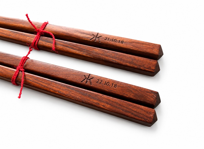 Personalized Laser Engraved Wooden Chopsticks