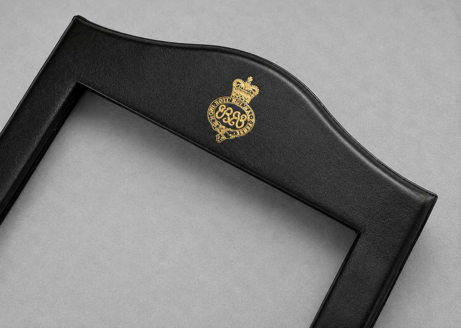 Royal Victorian Order Gold Foil Leather Frame