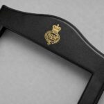 Royal Victorian Order Gold Foil Leather Frame