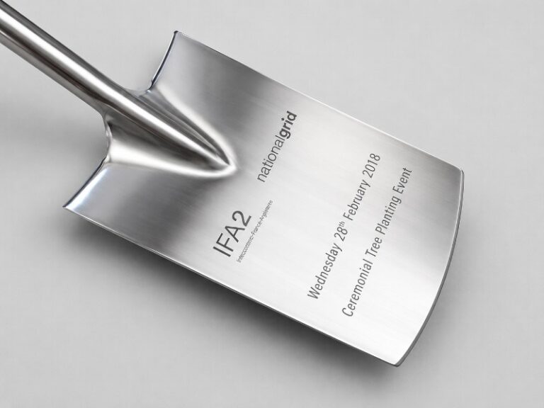 Sandblast Engraved Ceremonial Tree Planting Spade