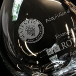Sandblast Engraved Crystal Wine Glass Corporate Gift