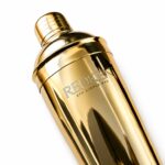 Sandblast Engraved Gold Cocktail Shaker Custom Logo