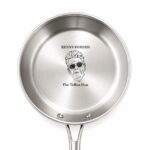 Sandblast Engraved Stainless Steel Frying Pan Personalised Gift
