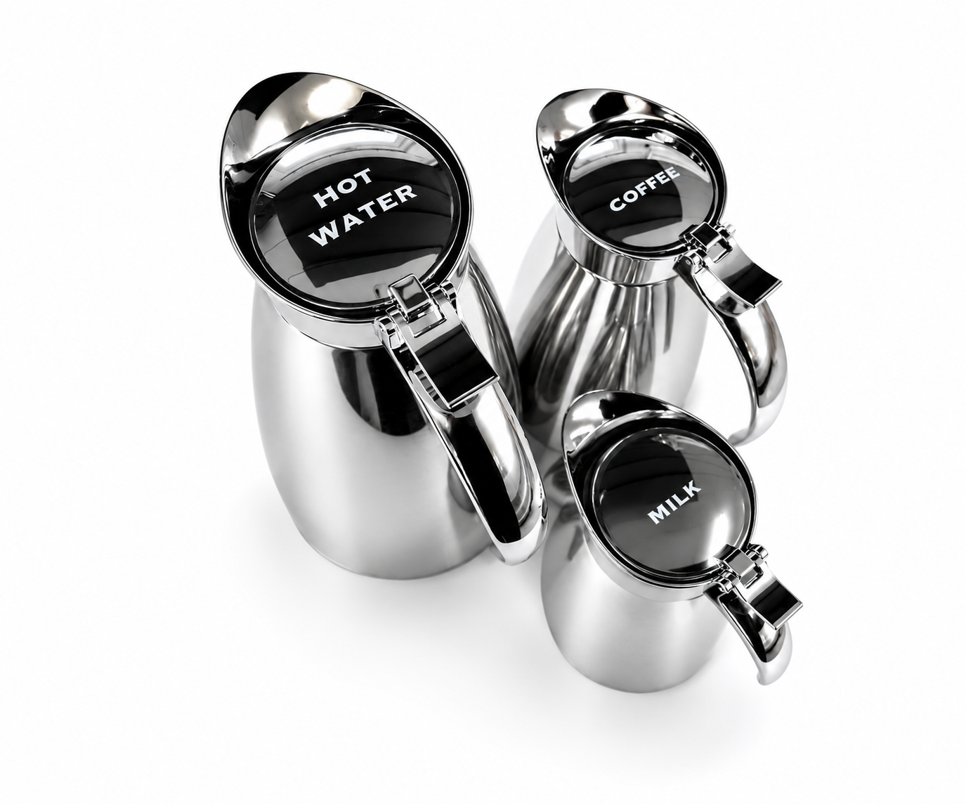 Sandblast Engraved Stainless Steel Insulated Serving Jug Set