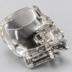 Sandblasted Engraved Skull Whisky Glass