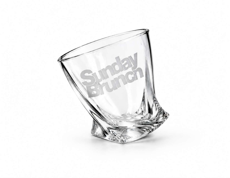 Sunday Brunch Channel 4 Tv Show Custom Twisted Whiskey Glass