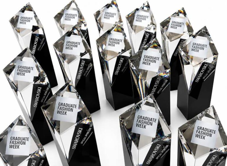Swarovski Crystal Graduate Fashion Week Awards Custom Engraved Trophies