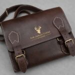 The Oakley Court Windsor Gold Debossed Leather Satchel