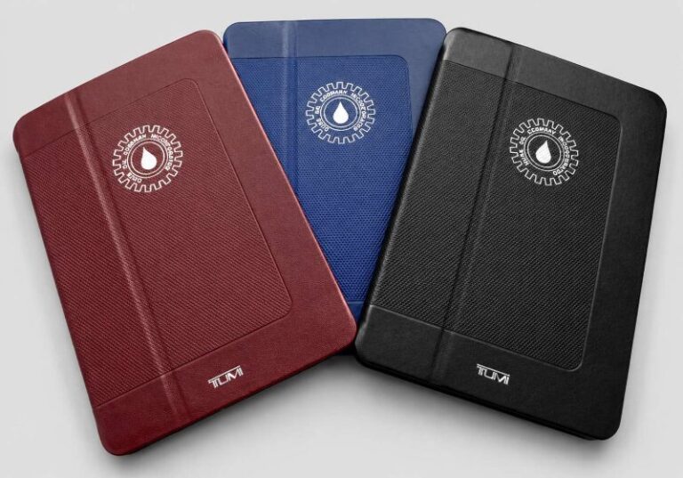 Tumi Custom Embossed Corporate Leather Tablet Cases