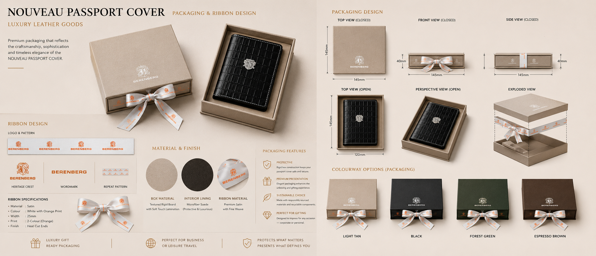 Bespoke Leather Passport Cover Custom Gift Packaging Copy 1