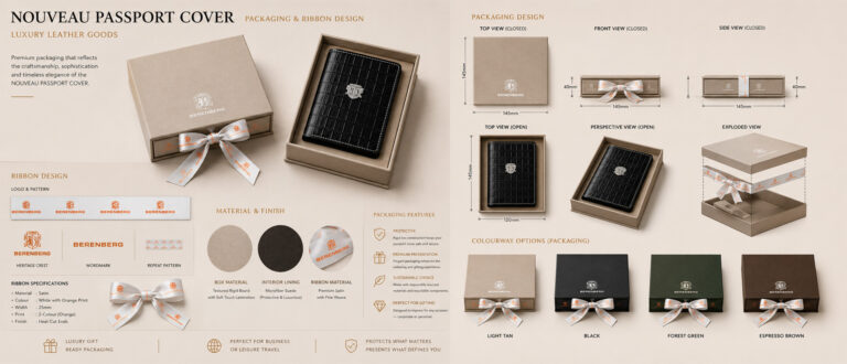 Bespoke Leather Passport Cover Custom Gift Packaging Copy