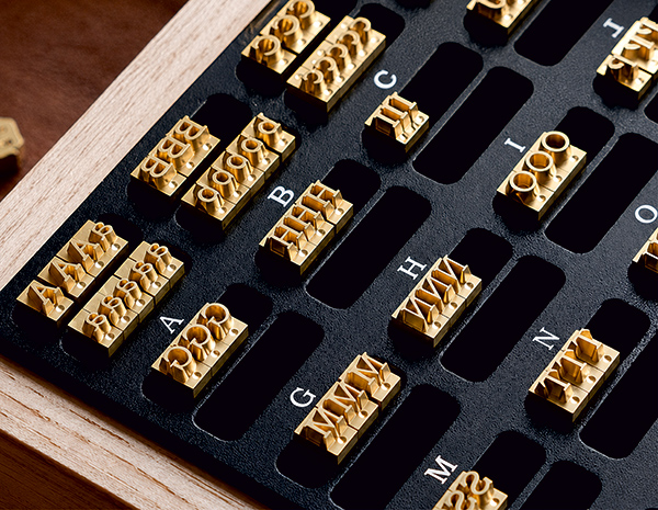 Brass Type Tray
