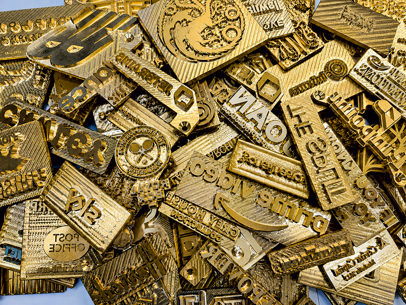Custom Brass Embossing Dies For Company Logos 2