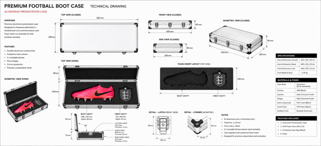 Custom Foam Insert For Aluminium Presentation Case