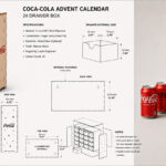 Custom Laser Cut Plywood Coca Cola Advent Calendar Copy