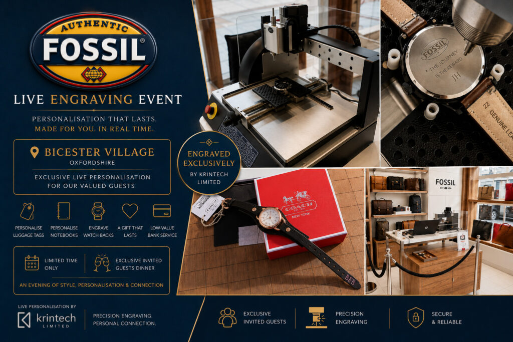 Fossil Store Live Embossing Engraving Event 13