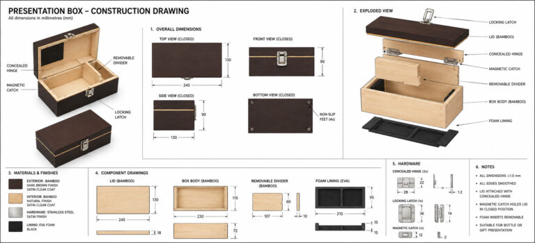 Hardwood Whiskey Glass Presentation Box Copy