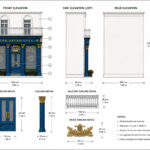 Laser Cut Acrylic Metal Parts Miniature Shop Facade Model