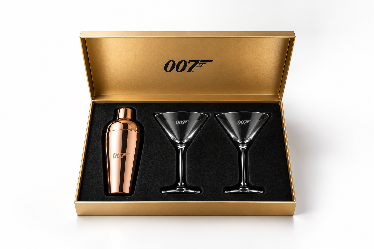 Laser Cut Foam Insert Engraved Glass Metal Cocktail Shaker Gift Box Copy