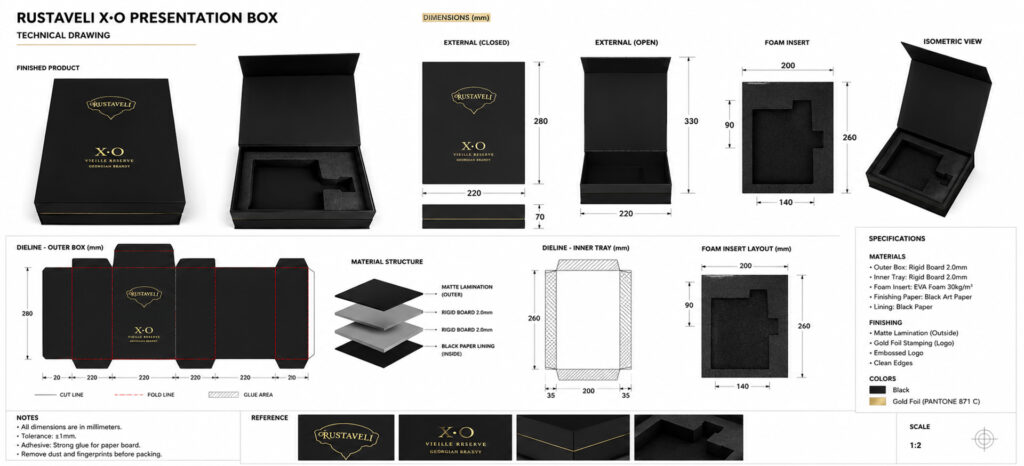 Laser Cut Presentation Box Foam Insert Packaging Copy
