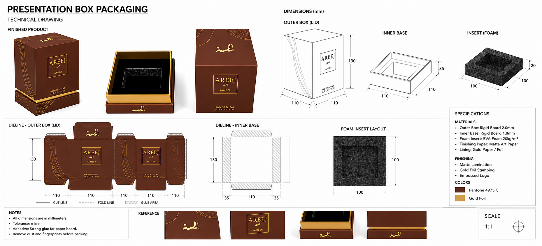 Laser Cut Rigid Card Packaging With Foam Insert Copy 1