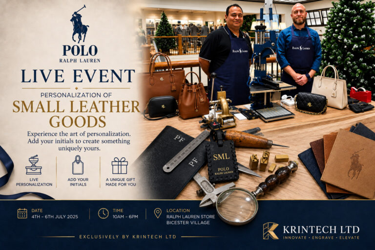 Leather Embossing Mobile Service Events Launches Pop Up Krintech Laser Cutting Services Ralph Lauren 1