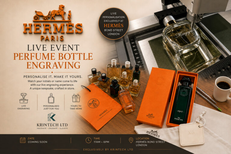 Live Perfume Bottle Engraving Event Hermes 15