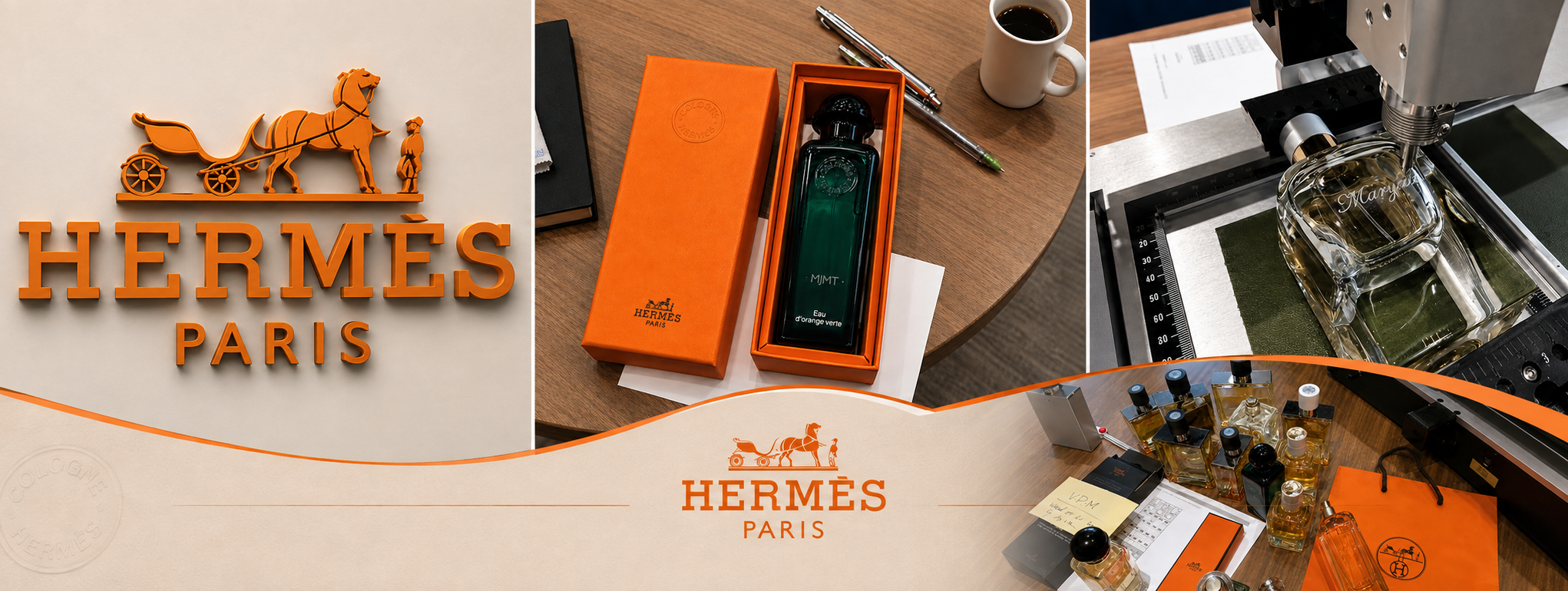 Live Perfume Bottle Engraving Event Hermes 17